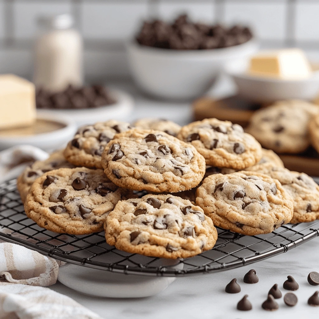 Freshly baked Chick-fil-A-style cookies, soft and gooey with a golden brown edge, offering a deliciously easy-to-make treat
